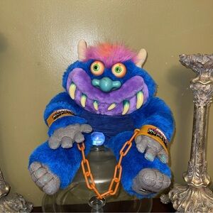 Vintage My Pet Monster 2001 Toymax Talking Plush With Cuffs Plush Tested
